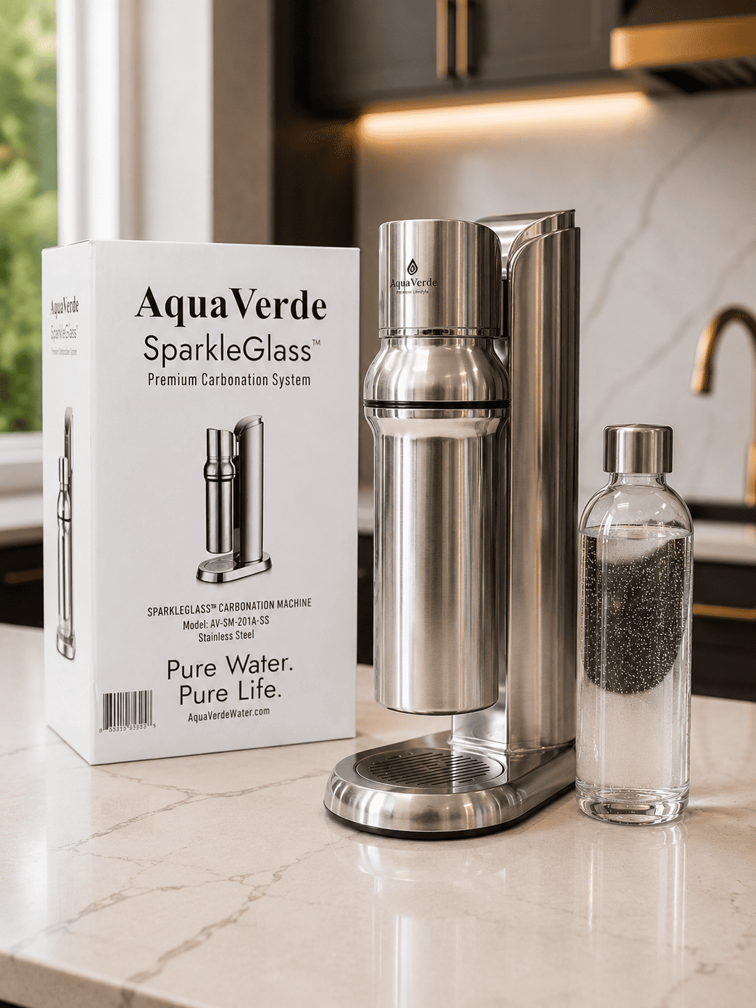 AquaVerde SparkleGlass – widok z boku