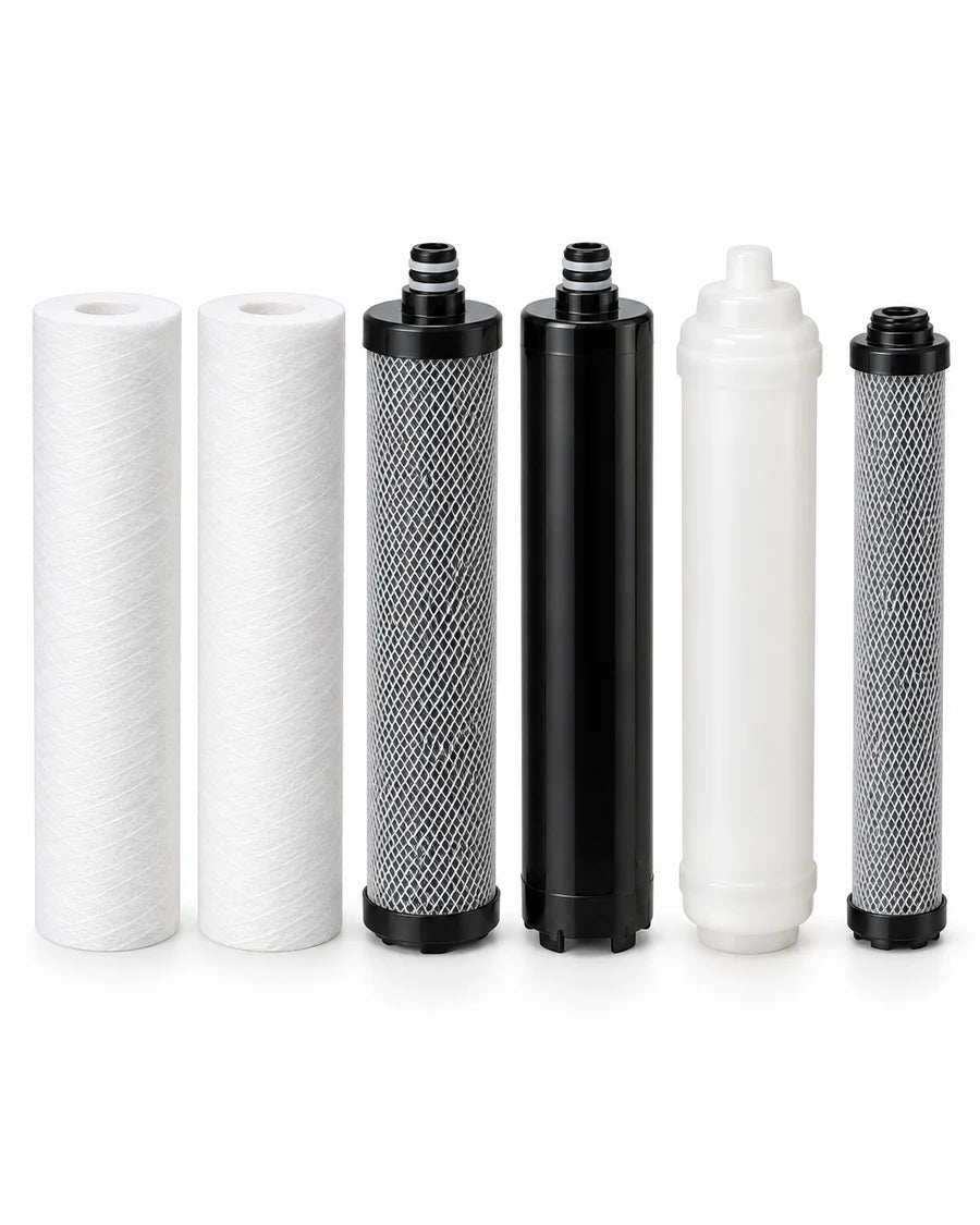 AquaVerde PURE UF5 – roczny zestaw 6 wkładów: 2× PP, CTO, RFC, UF i T33