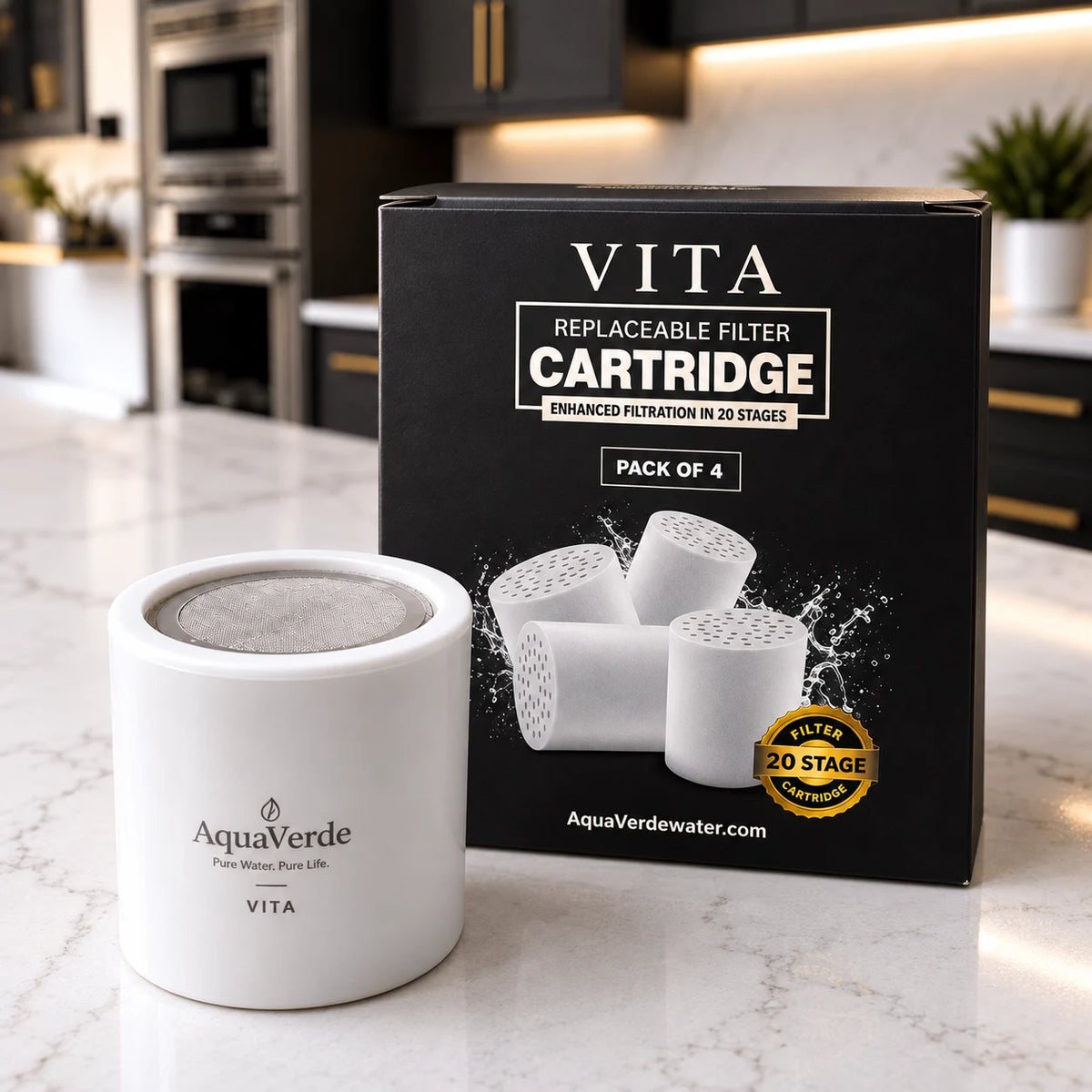 AquaVerde® – wkład do filtra prysznicowego VITA™
